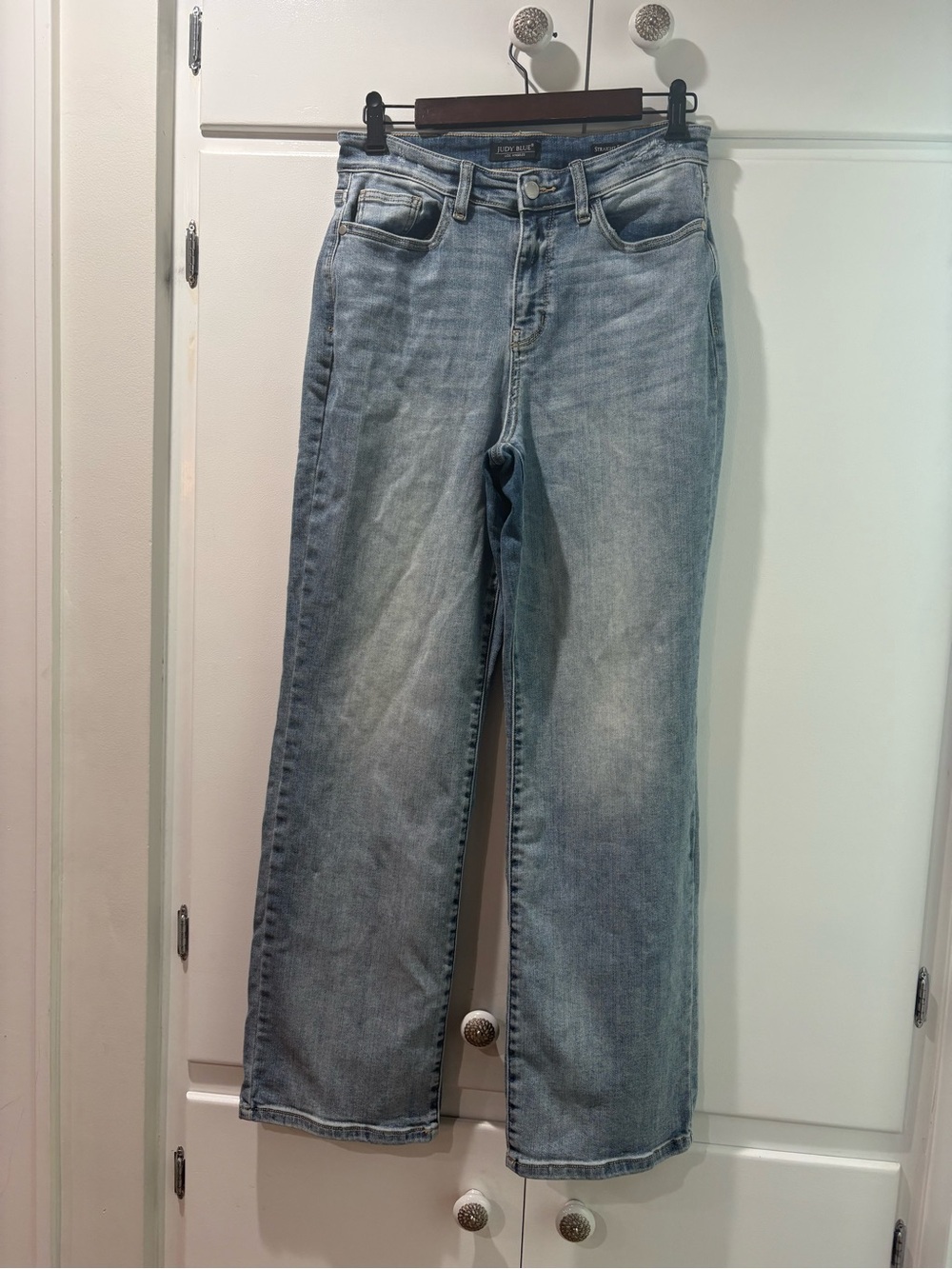 Judy Blue Light Wash High-Rise Straight Leg Jeans